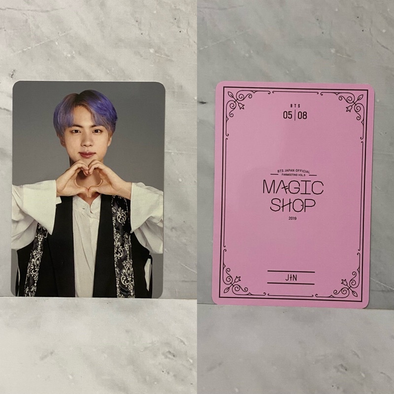 Jual Rare Bts 5th Magic Shop Mpc Mini Photocard Mpc Jin Seokjin Kore Love Shopee Indonesia 0008