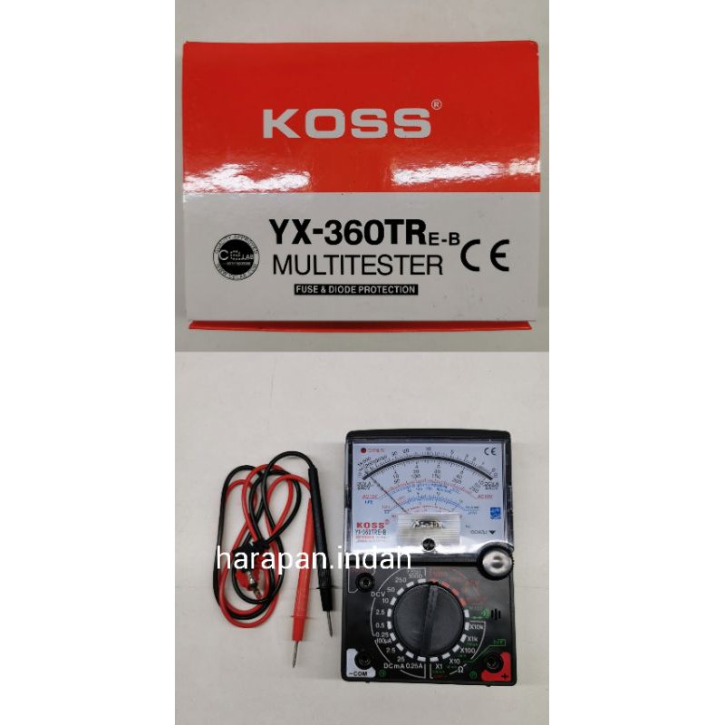Jual Multitester multimeter avometer Yx360 TR berguna untuk mengukur ...