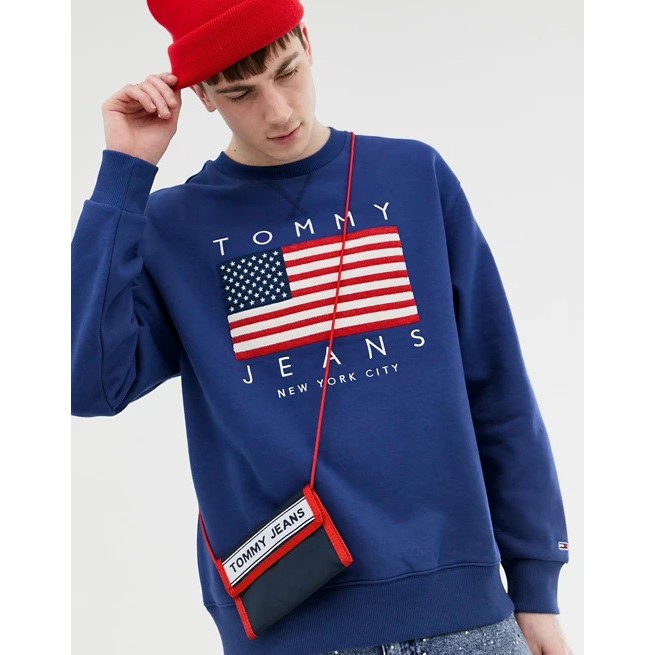 Jual TOMMY J**NS TOMMY AMERICAN SWEATER CREWNECK TOMMY AMERICAN FLAG ...