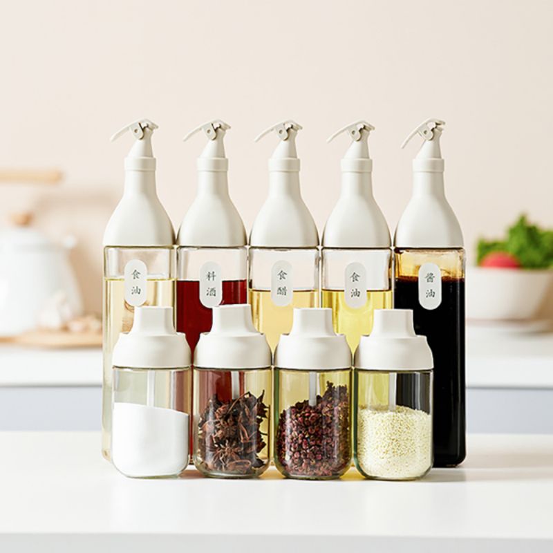 Jual Botol Bumbu Kaca Gelas Bumbu Botol Minyak Kaca Garam Sendok ...