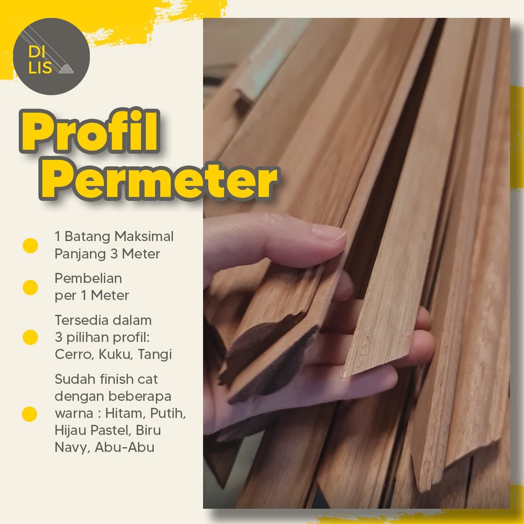 Jual DILIS PROFIL WALL MOULDING LIS KAYU / DEKORASI DINDING | Shopee ...