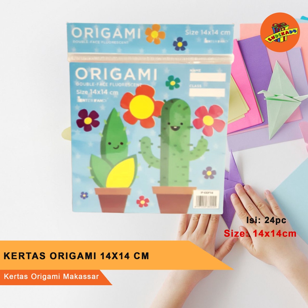 Jual KERTAS ORIGAMI 14X14CM - Kertas Origami Makassar | Shopee Indonesia