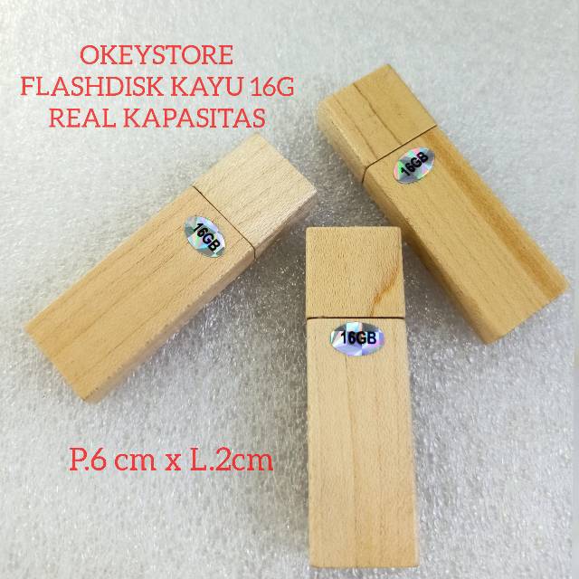 Jual FLASHDISK 16GB KAYU FDWD01 TUTUP MAGNET REAL KAPASITAS | Shopee ...