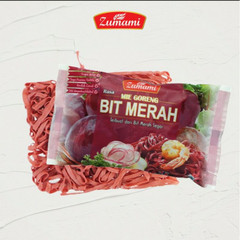 Jual ZUMAMI MIE SAYUR BIT MERAH 80 GRAM ISI 6 PCS (PAKET LEBIH HEMAT ...