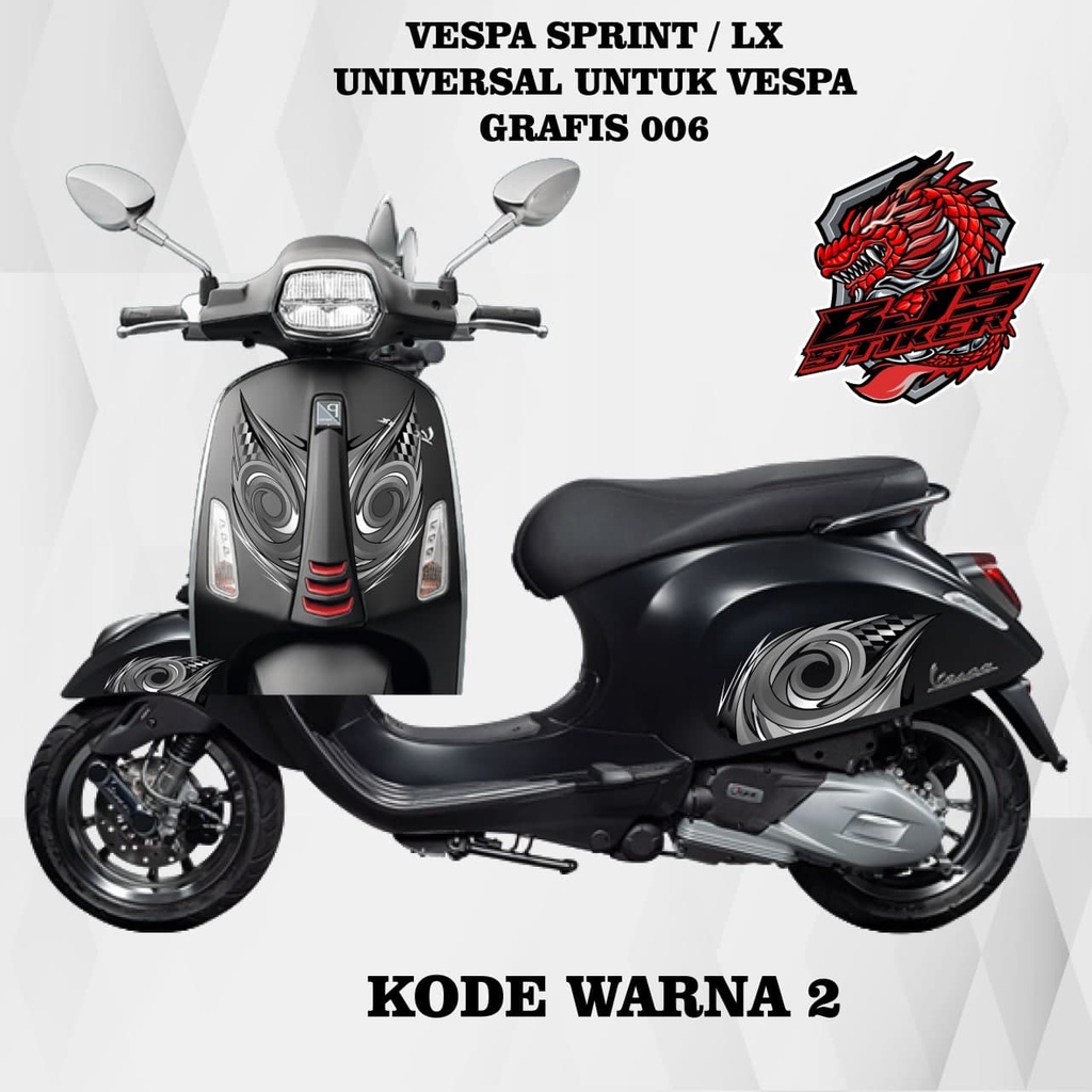 Jual Cod Stiker Transparan Vespa Cod Striping Sticker Stiker Polet Lis Transparan Cod