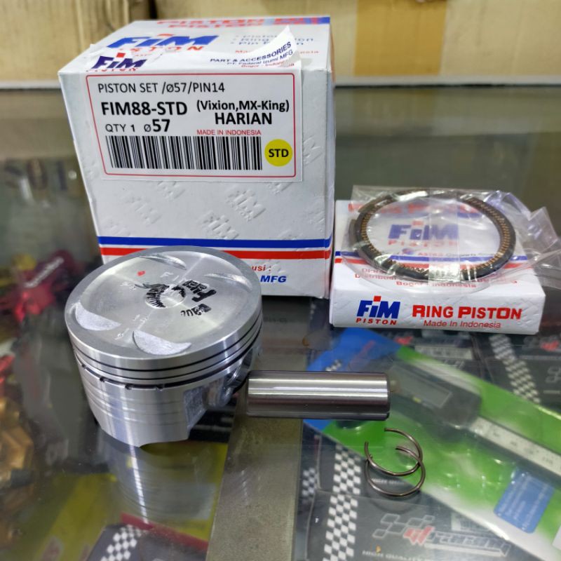 Jual Piston seher kit fim vixion jupiter mx king fim 88 os std 50 100