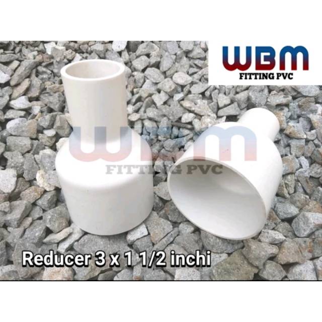 Jual Fitting pvc Reducer socket 3 x 1 1/2 in WBM fitting pvc | Shopee ...