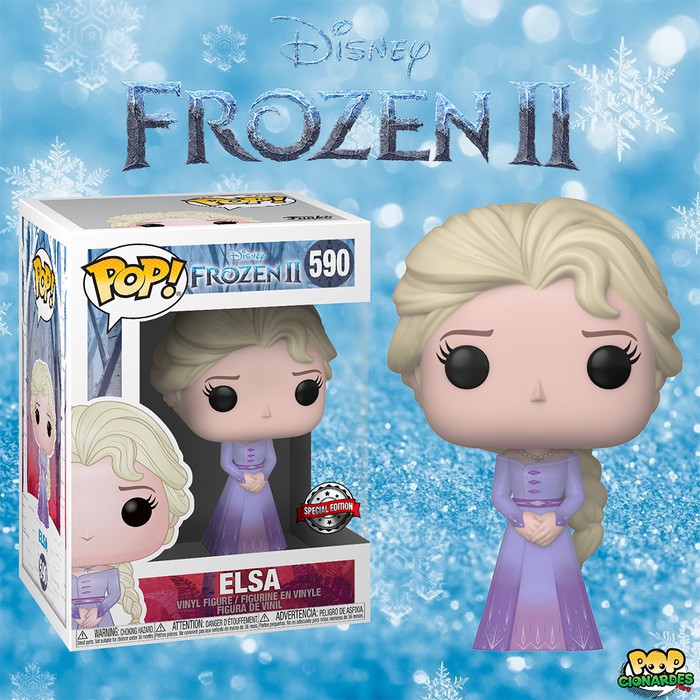 Funko POP! – Elsa Intro Exclusive – Frozen 2 – Figurine Vinyle 9 Cm – Collection