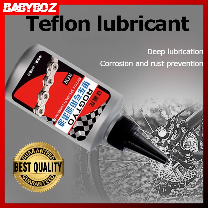Jual BABYBOZ TEFLON LUBRICANT ROGTYO Pelumas Rantai Sepeda Bike Chain Lubricant Oil 100ml ROAD
