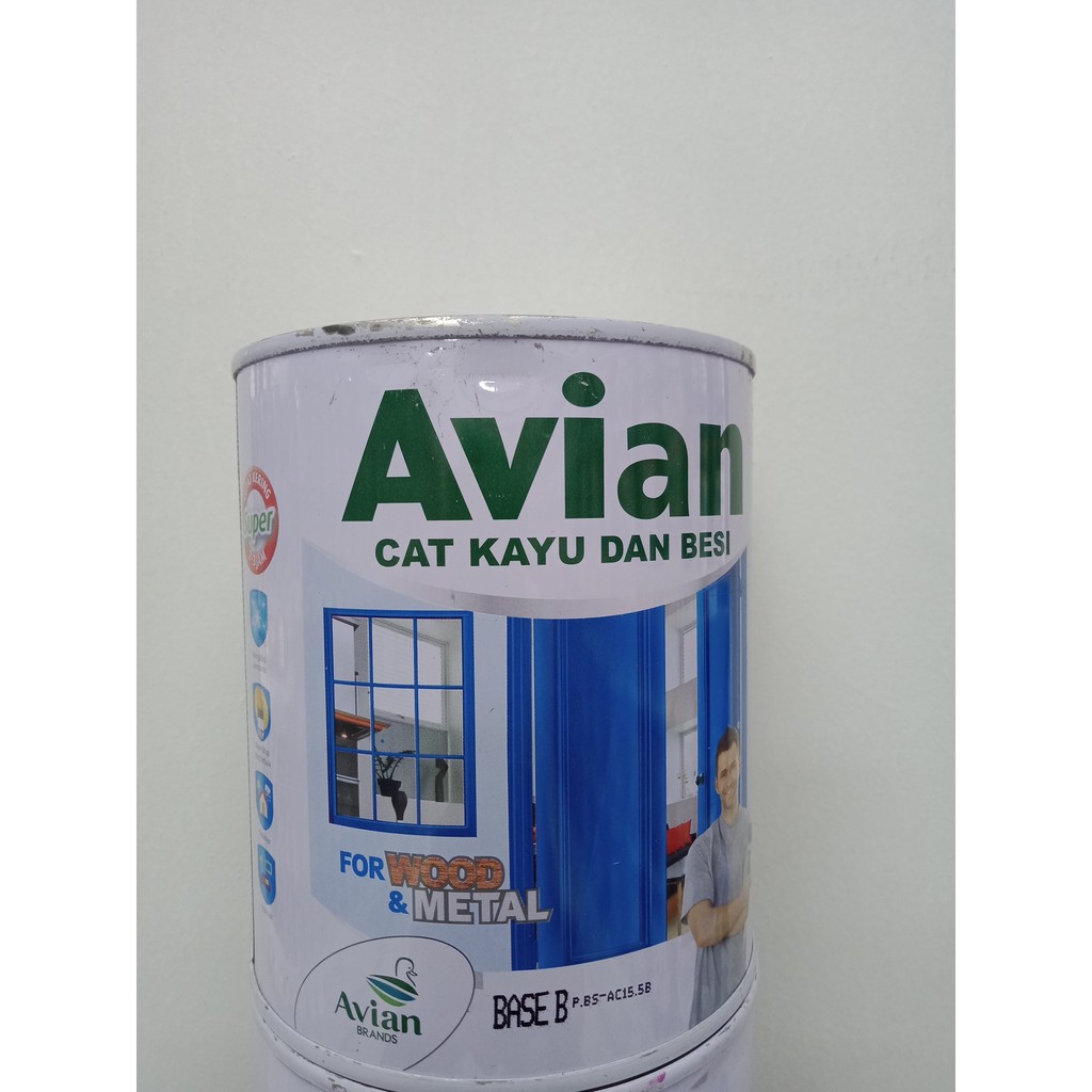 Jual Cat Avian High Gloss Enamel Untuk Kayu Dan Besi 1 Kg Warna Super White Shopee Indonesia 8061