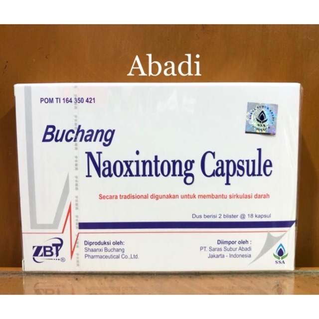Buchang Naoxintong Capsule (Papan) - Obat Stroke dan Jantung / Membantu Sirkulasi Darah