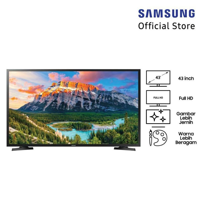 Jual LED TV Samsung 43 Inch [Full HD, Digital TV] UA43N5001AKP | Shopee ...