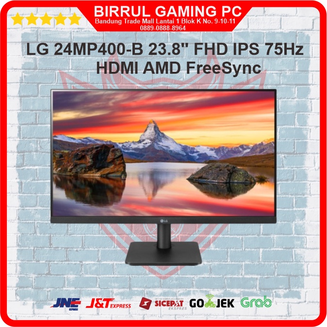 Jual Monitor LG 24MP400B 23.8'' FHD IPS 75Hz HDMI AMD FreeSync