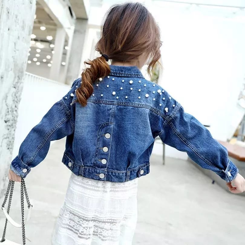 Jual SEVEN.CLOTH JAKET KIDS JEANS MUTIARA MODEL KANTONG MIRING BELAKANG ...
