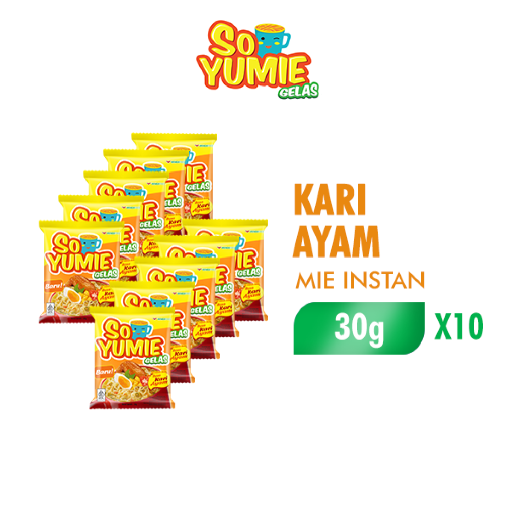 Jual So Yumie Mie Gelas Kari Ayam 30 Gr Isi 10 Pcs Shopee Indonesia 4328