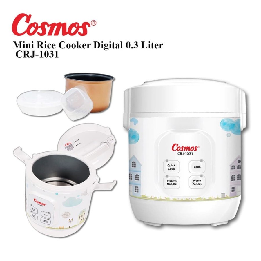 Jual Cosmos Rice Cooker Magic Com Mini Travel Series CRJ 1031 CRJ1031 ...