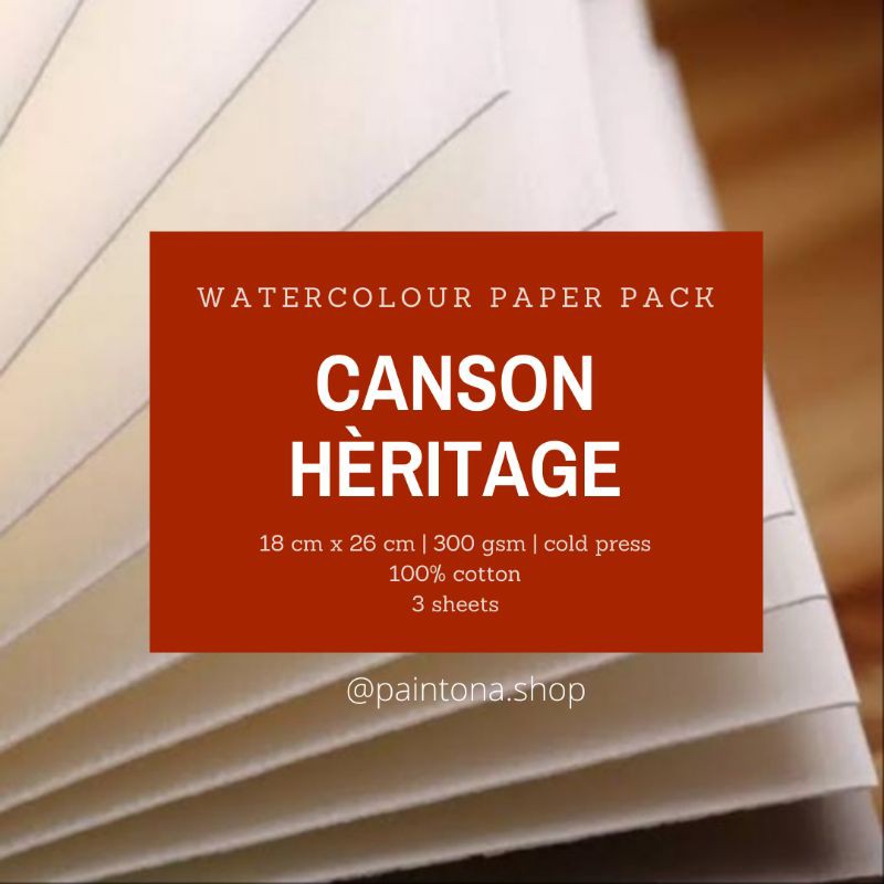 Jual Canson Heritage Watercolor Paper Pack | Shopee Indonesia