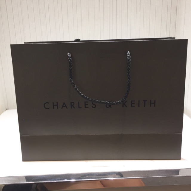 Paper bag charles and keith original store