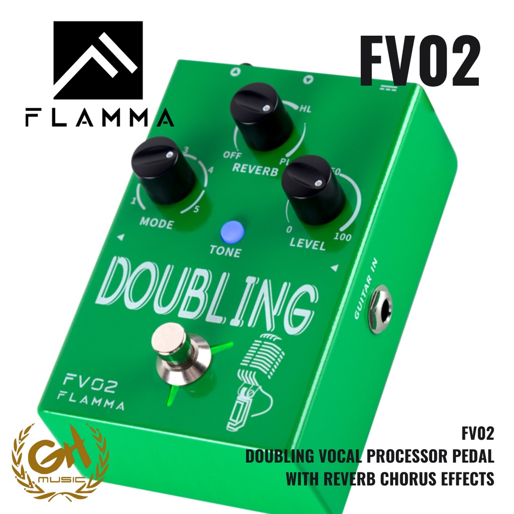 Jual FLAMMA FV02, DOUBLING VOCAL PROCESSOR PEDAL WITH REVERB CHORUS ...