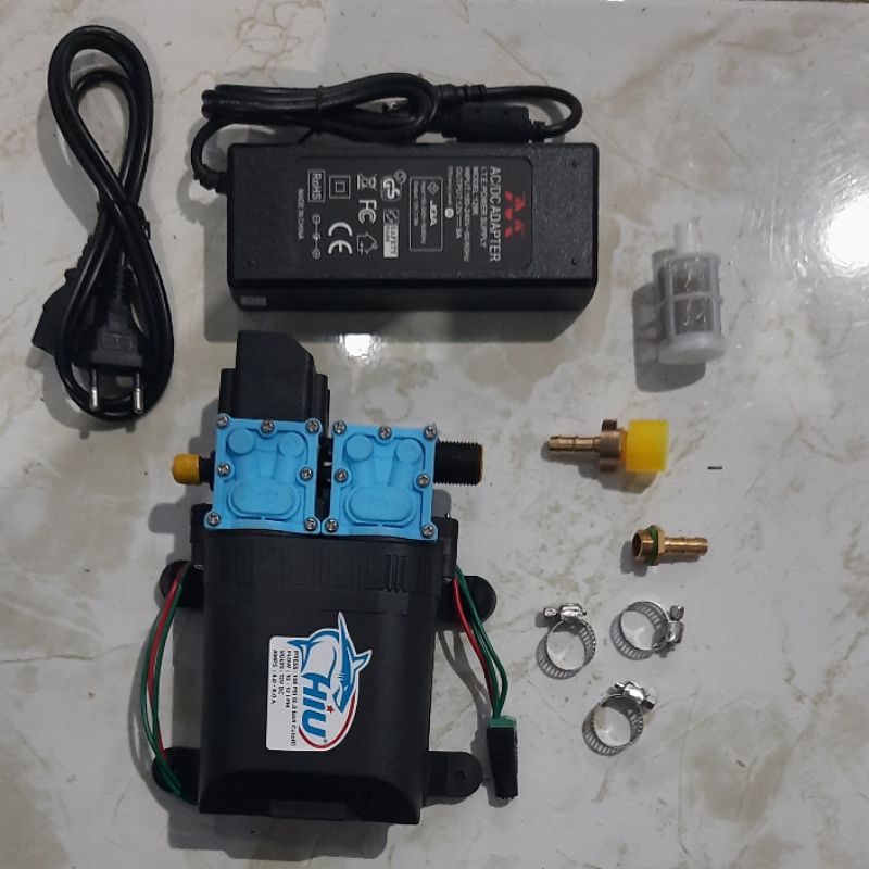 Jual Set cuci Motor HIU Double Pump original 138psi Adaptor 12V 8A ...