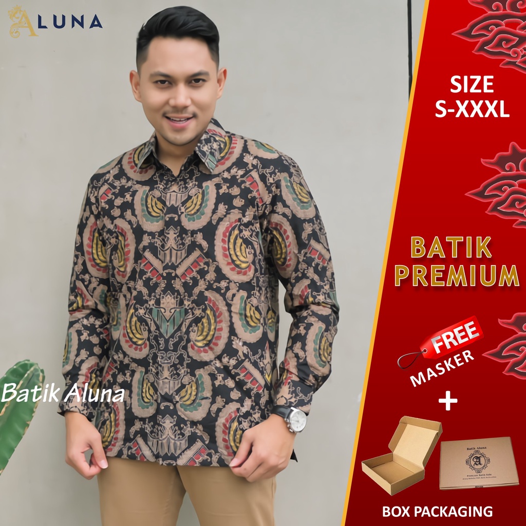 Jual BAJU KEMEJA BATIK PRIA COWOK LENGAN PANJANG REGULER PREMIUM ...