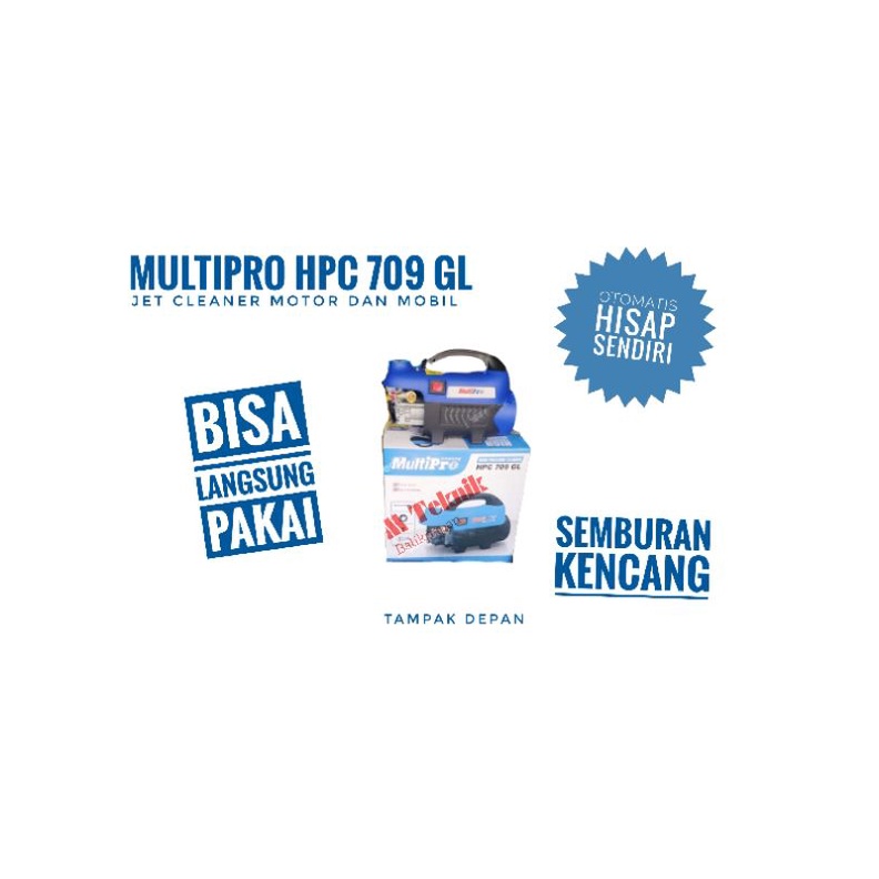 Jual Jet Cleaner Multipro HPC 709 GL mesin steam cuci AC Washer motor ...