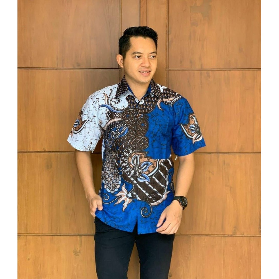 Jual New Arrival Distro Batik Pria Bordir Sogan Hrb Batikaf Notoarto Batik Shopee Indonesia