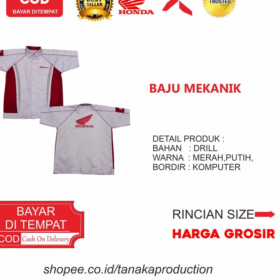 Jual Lagi Tren Seragam Honda Baju Mekanik Seragam Honda Seragam Ahass I Baju Honda 