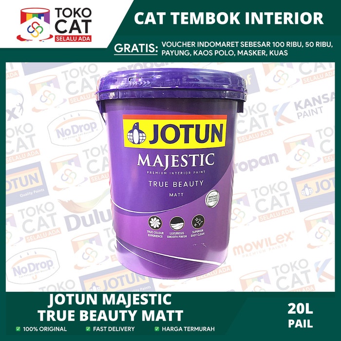 Jual Cat Tembok Interior Jotun Majestic True Beauty Matt Putih Chi 20l Shopee Indonesia 4726