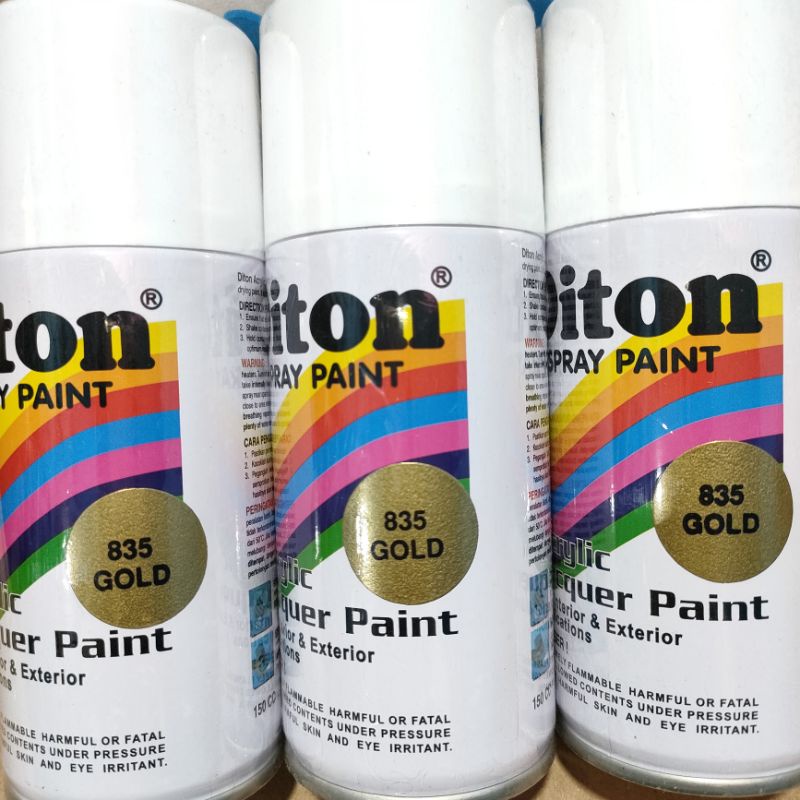 Jual Pilok Cat Diton Gold 835 Per 1 Dus / 12 Klg Emas 150cc Harga Per 1 ...