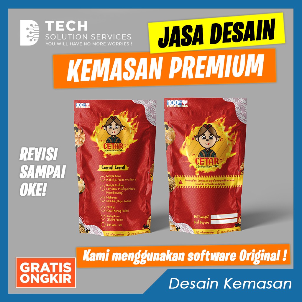 Jual Jasa Desain Kemasan Produk Design Packaging Makanan Label Box Standing Pouch Shopee 0603