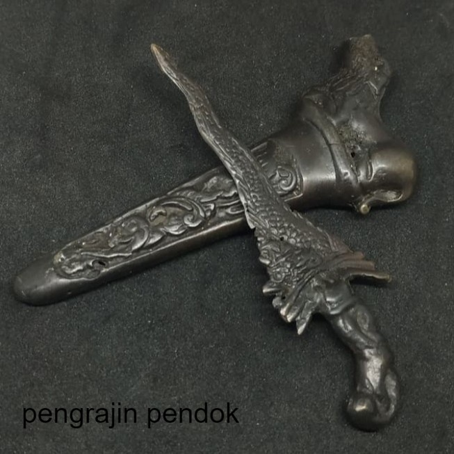 Jual Keris Naga Raja Nogo Rojo Hitam Mini Antik Paling Mewah Shopee