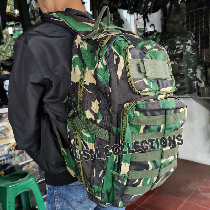 Jual Ransel loreng malvinas model jatah standar tni/ ransel army model ...