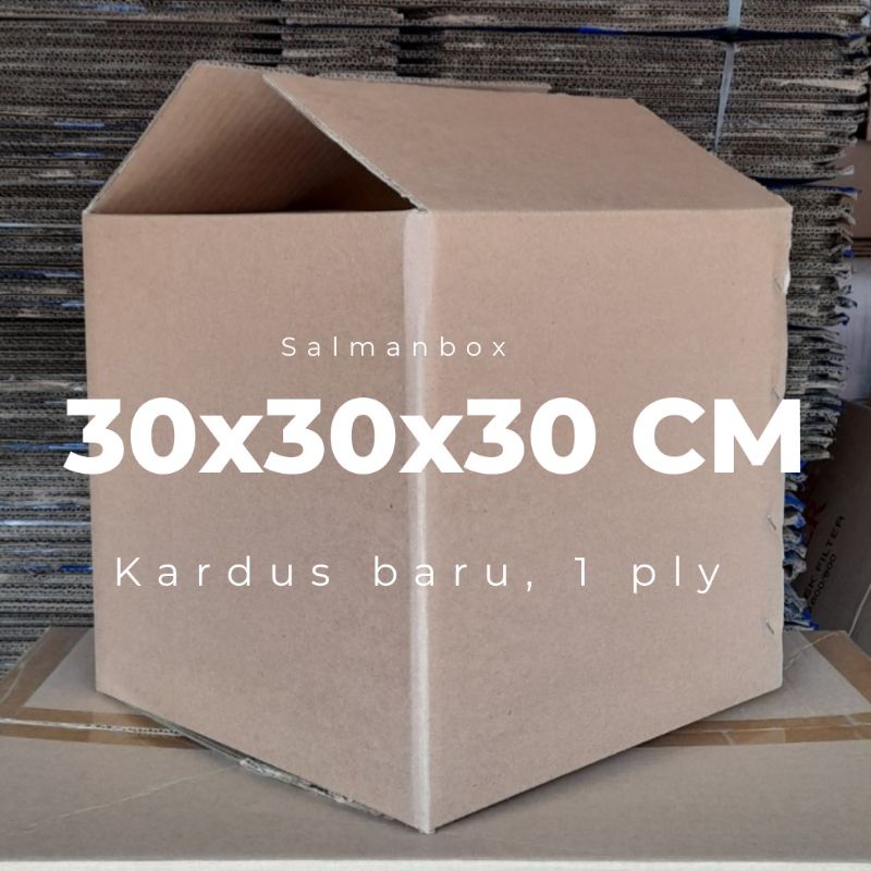 Jual KARDUS BARU POLOS SIZE 30X30X30 CM | Shopee Indonesia