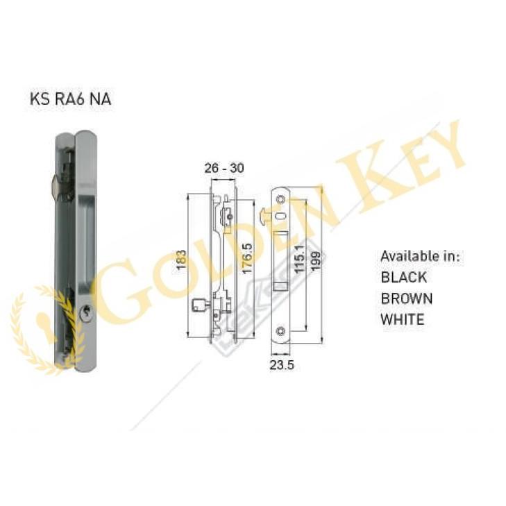 Jual Akf Kunci Sliding Sleding Ra Dekkson Dekson Handle Pintu Geser Ra Tanam Aluminium