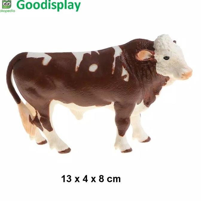 Jual aneka mainan miniatur hewan ternak farm animal sapi ayam babi kuda ...