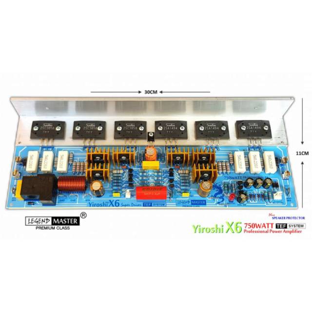 Jual KIT POWER AMPLI YIROSHI X6 TEF PLUS TR SANKEN PLUS SPK PROTECTOR