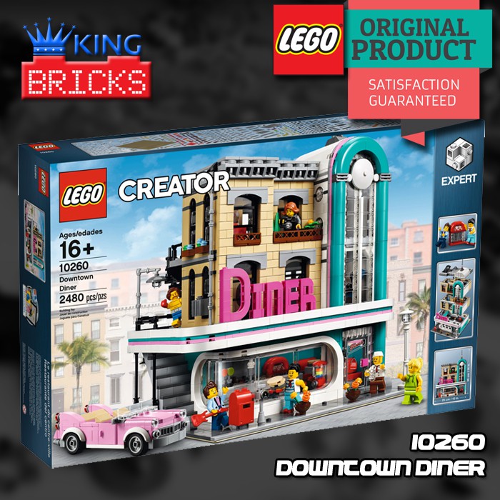 Jual LEGO Original CREATOR EXPERT 10260 Downtown Diner - Mainan Anak ...