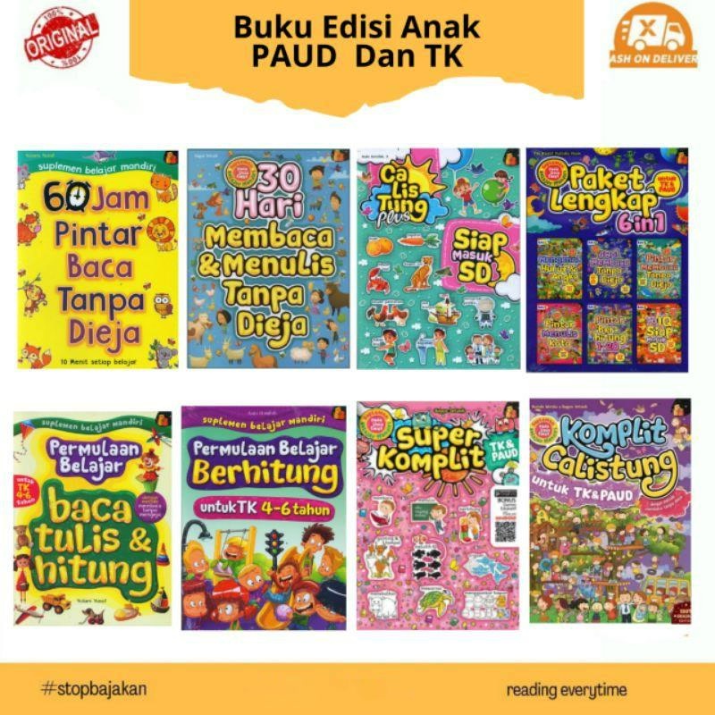 Jual Buku Belajar Membaca Menulis Berhitung Anak PAUD & TK : Super ...