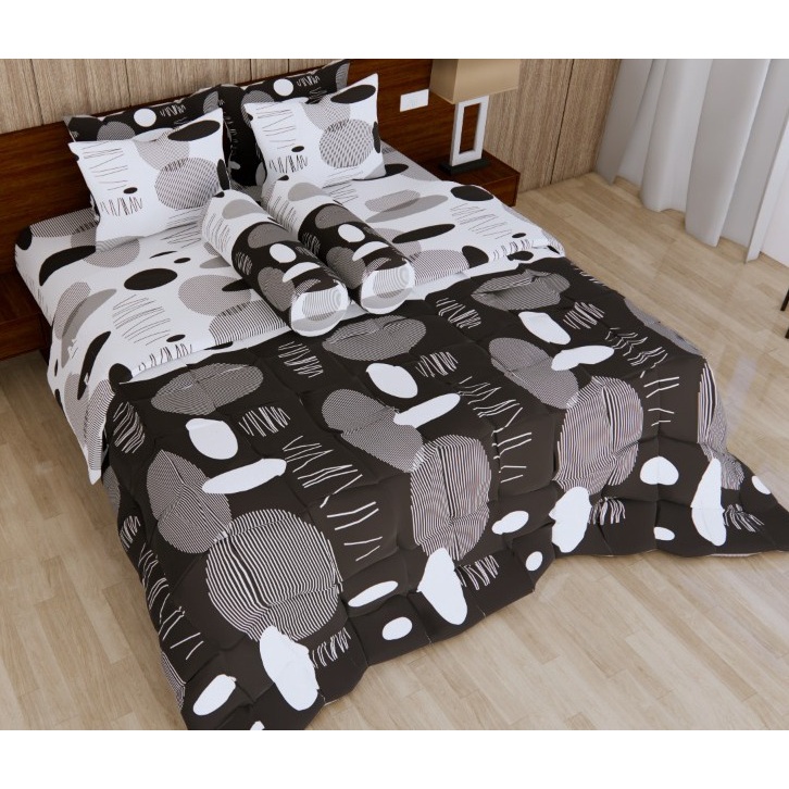 Jual Adela Bedcover Set POLKYDOT Rumbay - Bed Cover Plus Sprei Set ...