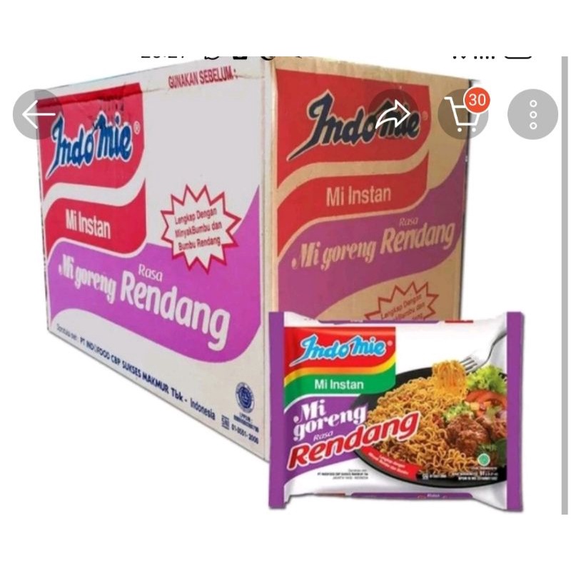 Jual Indomie goreng rasa rendang | Shopee Indonesia