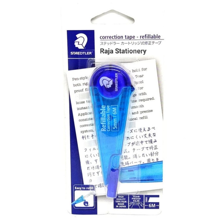 Jual STAEDTLER CORRECTION TAPE 6M REFILLABLE / PITA KOREKSI 62025BKLO Shopee Indonesia