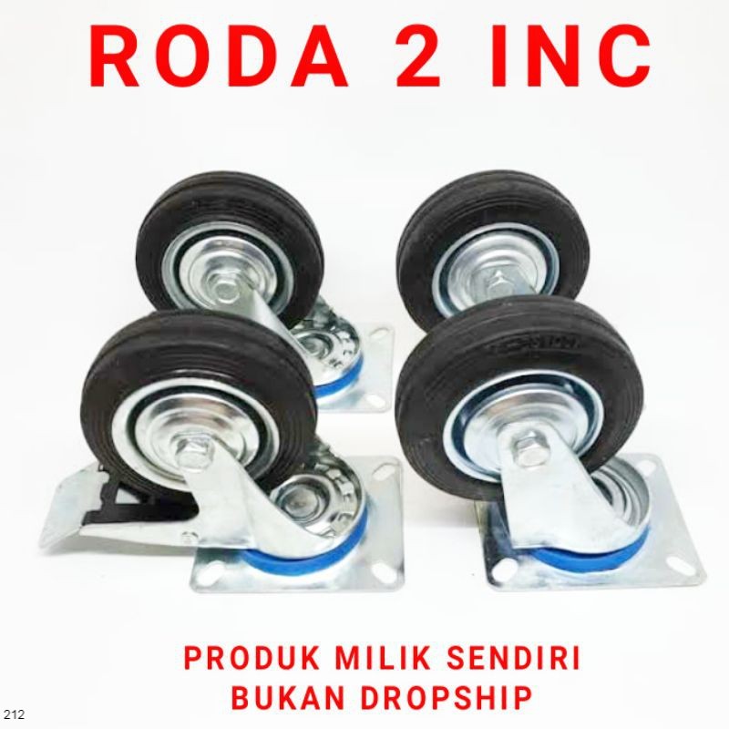 Jual Roda Karet Mati Inc Roda Estalase Roda Trolley Gerobak Pintu Alat