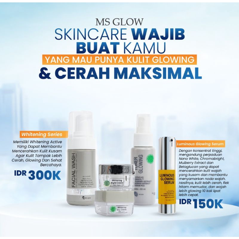 Jual MS Glow Skincare original murah full barcode | Shopee Indonesia