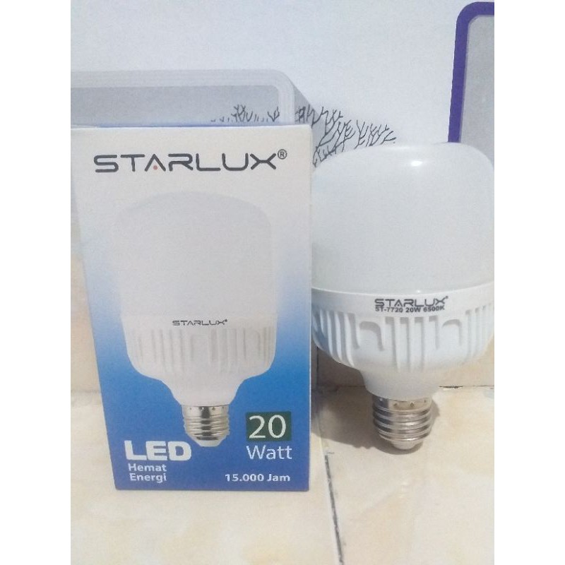 Jual Bohlam Lampu Led Kapsul 20 Watt Cahaya Putih Starlux E27 Sni