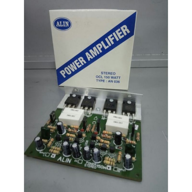 Jual Kit Power Amplifier Stereo Ocl 150 Watt Alin 036 Tip 3055 + Tip ...