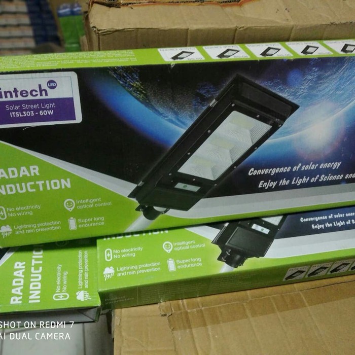 Jual Intech ITSL303 - 60 Watt In Tech LED Solar Street Light Panel ...