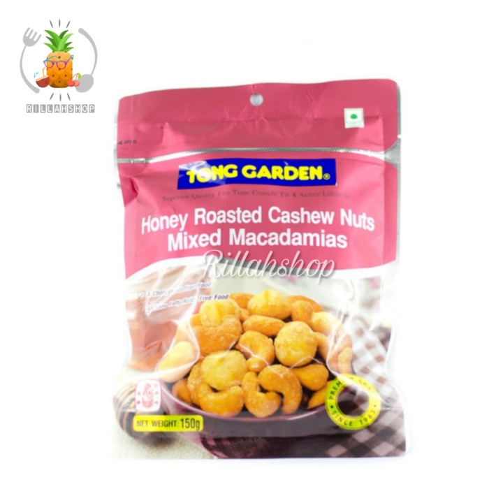 Jual Tong Garden Honey Roasted Cashew Nuts Mixed Macadamia (150g