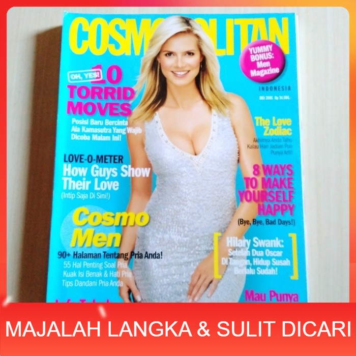 Jual Majalah Cosmopolitan Mei 2005 Heidi Klum Langka Shopee Indonesia