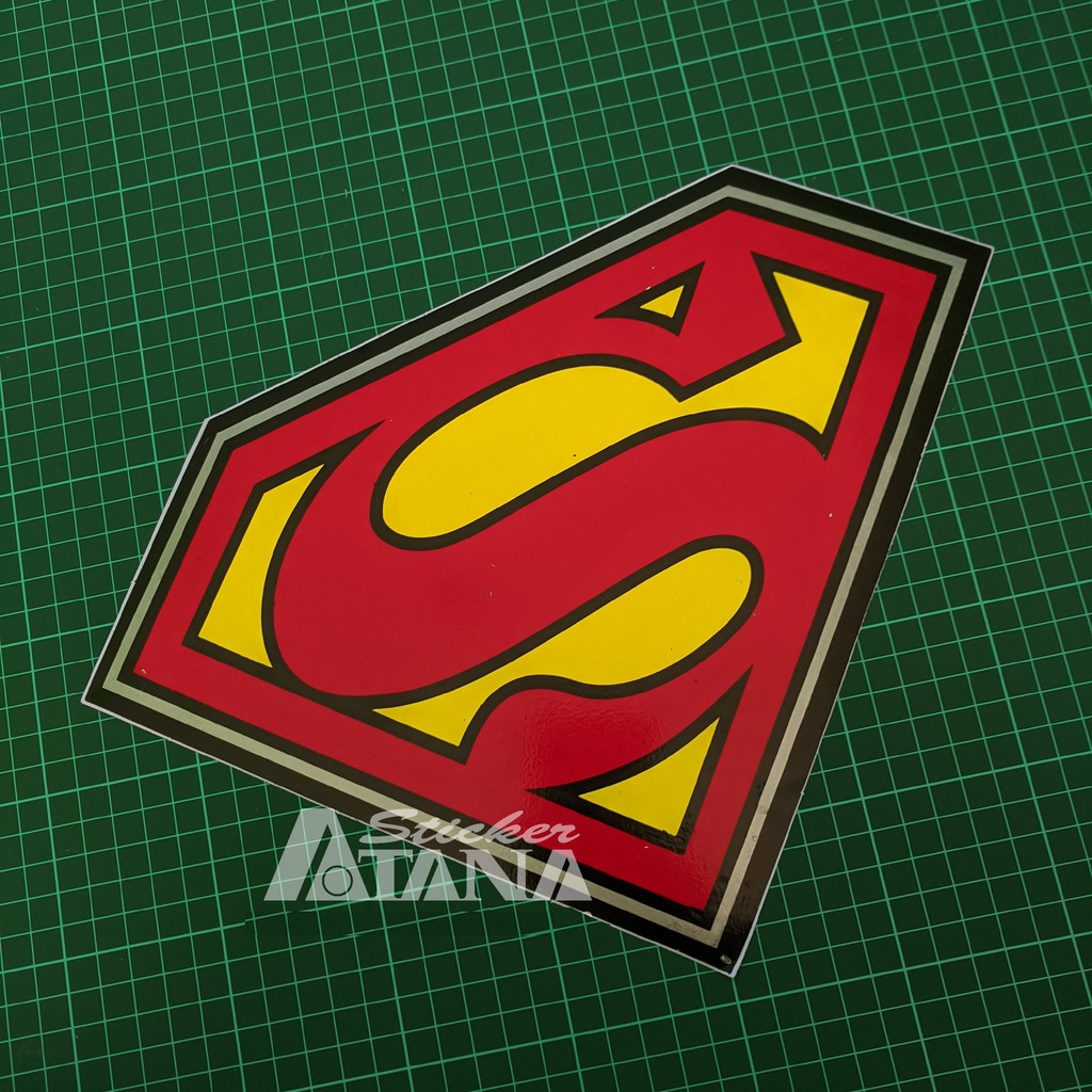 Jual Stiker Printing Sablon Jumbo Vinyl Emblem Logo Superman Motor